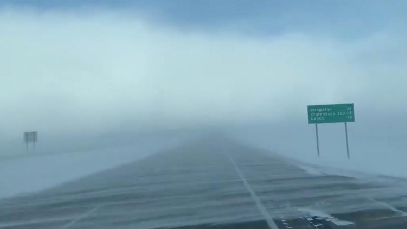 Citing sub-zero temperatures and howling winds, the U.S. Postal Service has suspended delivery in a wide range of states, from North Dakota (where an icy roadway is seen here near Wahpeton on Tuesday) to Ohio. Citing sub-zero temperatures and howling winds, the U.S. Postal Service has suspended delivery in a wide range of states, from North Dakota (where an icy roadway is seen here near Wahpeton on Tuesday) to Ohio.