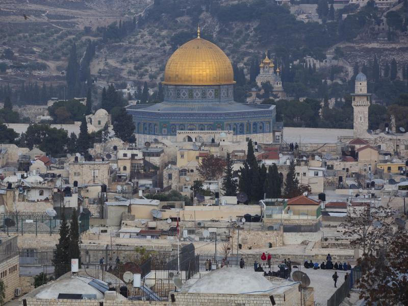 A view of Jerusalem's Old City. A view of Jerusalem's Old City.