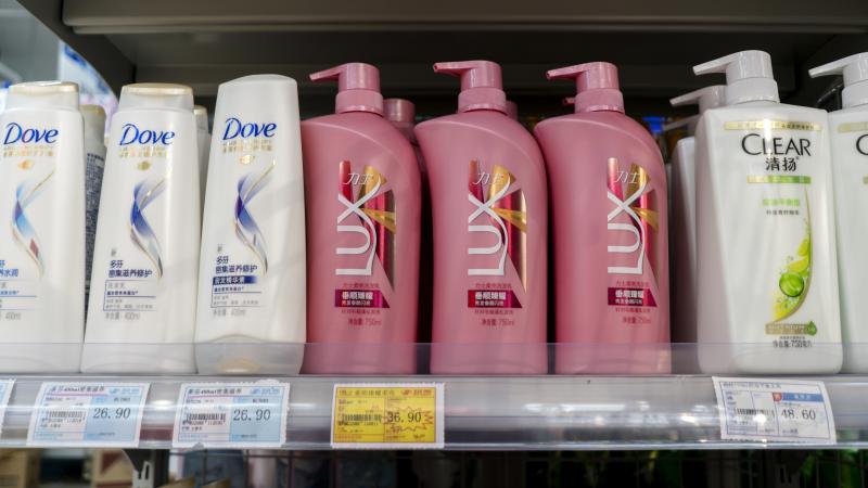 Unilever products on display at a grocery in Beijing. Unilever products on display at a grocery in Beijing.