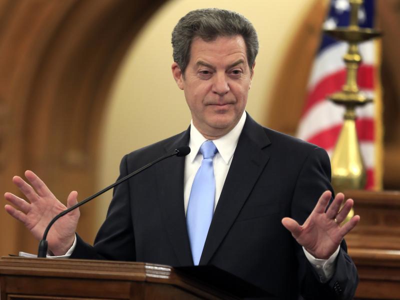 Kansas Gov. Sam Brownback speaks to the state legislature in 2016. President Trump has nominated Brownback for a State Department post. Kansas Gov. Sam Brownback speaks to the state legislature in 2016. President Trump has nominated Brownback for a State Department post.
