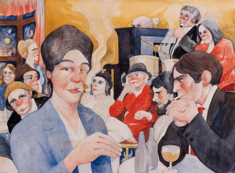 Eric Tucker painted the everyday people in his hometown of Warrington, England — like this smoker in a pub. Eric Tucker painted the everyday people in his hometown of Warrington, England — like this smoker in a pub.