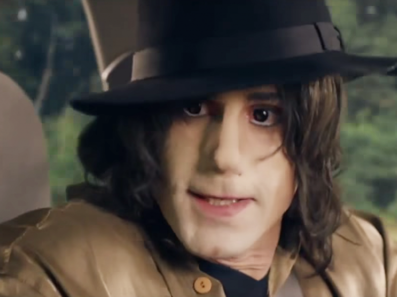 A screenshot from the British TV show Urban Myths shows actor Joseph Fiennes portraying singer Michael Jackson. A screenshot from the British TV show Urban Myths shows actor Joseph Fiennes portraying singer Michael Jackson.