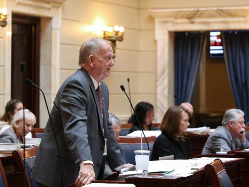 Republican lawmaker Allen Christensen is pushing a bill in the Utah Senate that would shrink the Medicaid expansion his state's voters approved. "They are not obligated to balance the budget," he argues. "We are." Republican lawmaker Allen Christensen is pushing a bill in the Utah Senate that would shrink the Medicaid expansion his state's voters approved. "They are not obligated to balance the budget," he argues. "We are."