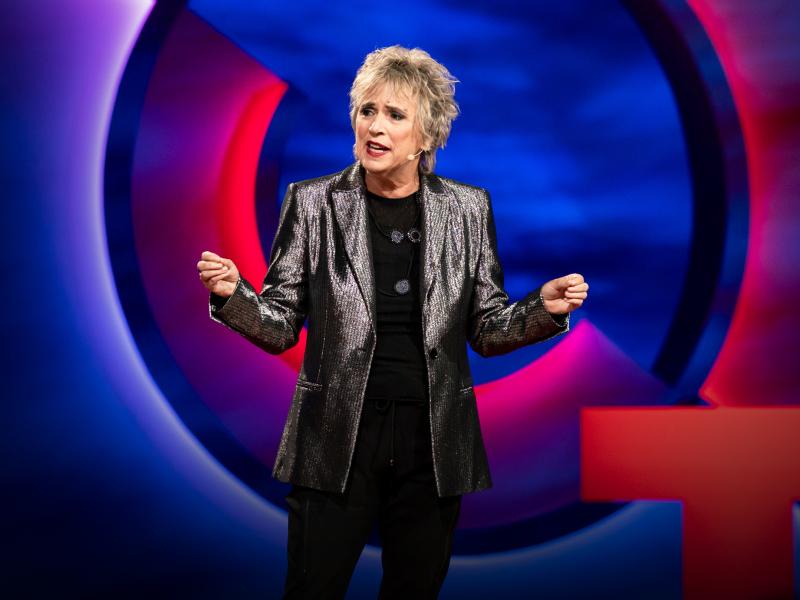 The playwright V, formerly known as Eve Ensler, speaks at TEDWomen 2019. The playwright V, formerly known as Eve Ensler, speaks at TEDWomen 2019.