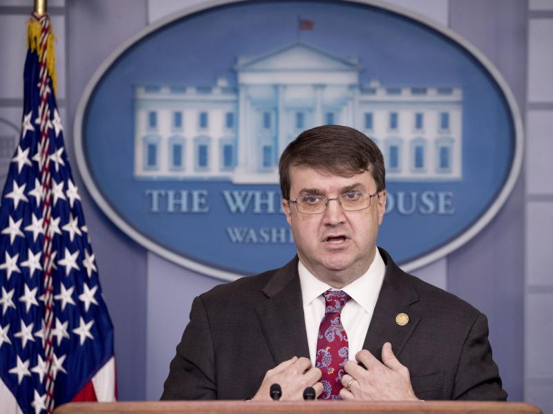 Veterans Affairs Secretary Robert Wilkie told NPR the department was prepared to help back up the nation's health care system, if needed. Veterans Affairs Secretary Robert Wilkie told NPR the department was prepared to help back up the nation's health care system, if needed.