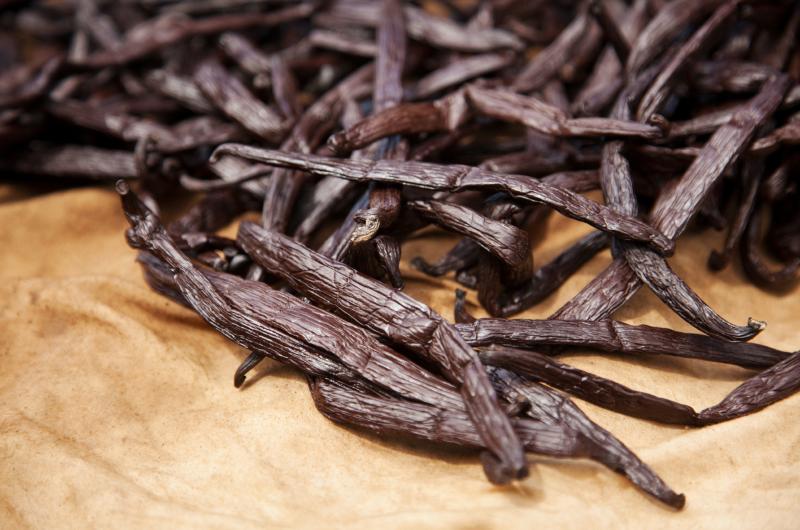 Vanilla is seemingly a prima donna spice because its pods have to be hand-pollinated and then boiled and dried in the direct sun for only one hour. Vanilla is seemingly a prima donna spice because its pods have to be hand-pollinated and then boiled and dried in the direct sun for only one hour.