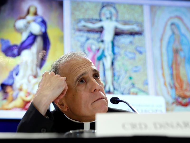 "I am sorry for the late notice, but in fact this was conveyed to me late yesterday afternoon," Cardinal Daniel DiNardo, president of the U.S. Conference of Catholic Bishops, said Monday, postponing moves that had been touted as concrete steps in response "I am sorry for the late notice, but in fact this was conveyed to me late yesterday afternoon," Cardinal Daniel DiNardo, president of the U.S. Conference of Catholic Bishops, said Monday, postponing moves that had been touted as concrete steps in response