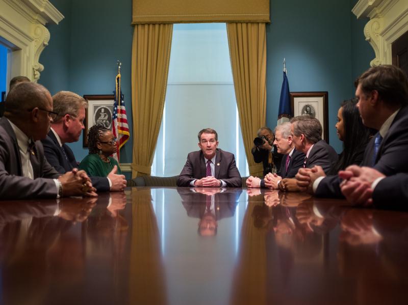 Virginia Gov. Ralph Northam met with legislators last week to discuss next steps in the budget. He wants Medicaid expansion to be a priority. Virginia Gov. Ralph Northam met with legislators last week to discuss next steps in the budget. He wants Medicaid expansion to be a priority.