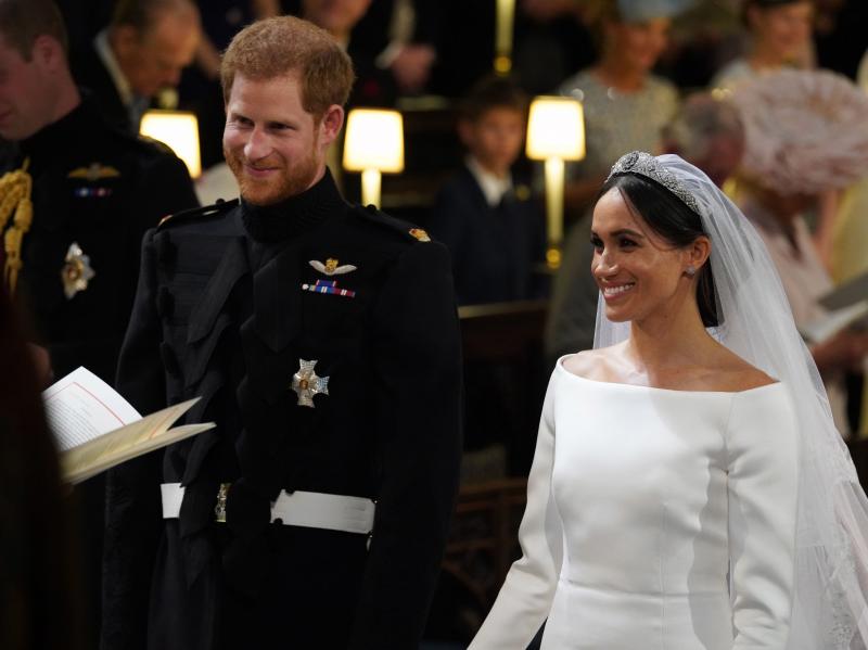 Prince Harry and Meghan Markle became the Duke and Duchess of Sussex upon their wedding at St. George's Chapel at Windsor Castle on Saturday. Prince Harry and Meghan Markle became the Duke and Duchess of Sussex upon their wedding at St. George's Chapel at Windsor Castle on Saturday.