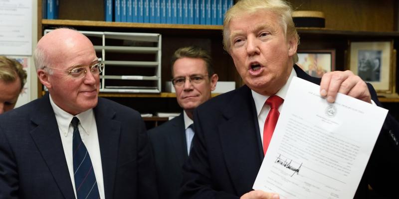 Republican presidential candidate Donald Trump files for the New Hampshire state ballot earlier this month in Concord. Republican presidential candidate Donald Trump files for the New Hampshire state ballot earlier this month in Concord.