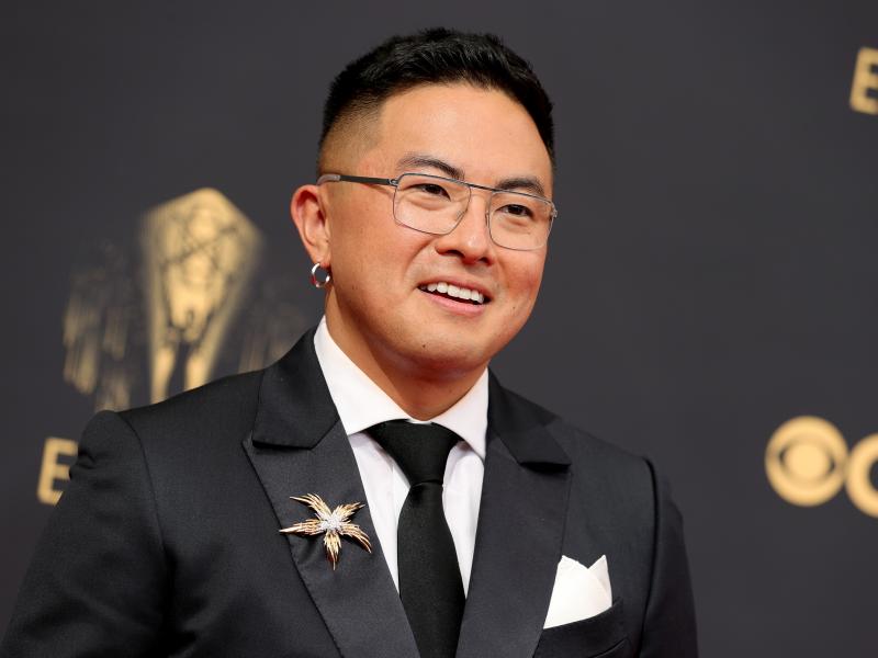 Bowen Yang attends the 73rd Primetime Emmy Awards at L.A. LIVE on Sept. 19 in Los Angeles. Bowen Yang attends the 73rd Primetime Emmy Awards at L.A. LIVE on Sept. 19 in Los Angeles.
