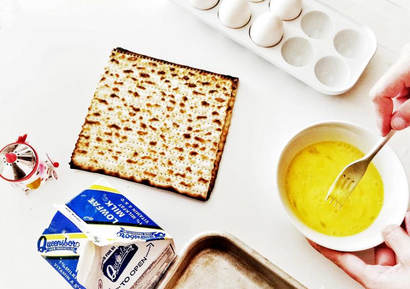 To make matzo brei, crumble leftover matzo, soak it, drain it and beat it with an egg or two. Then, fry it up, scrambled or omelet-style. To make matzo brei, crumble leftover matzo, soak it, drain it and beat it with an egg or two. Then, fry it up, scrambled or omelet-style.