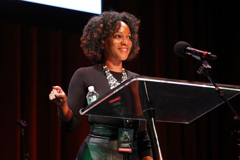 Imani Perry speaks at the Brooklyn Tribute to Martin Luther King Jr. at the Brooklyn Academy of Music, in New York, on Jan. 17. Imani Perry speaks at the Brooklyn Tribute to Martin Luther King Jr. at the Brooklyn Academy of Music, in New York, on Jan. 17.