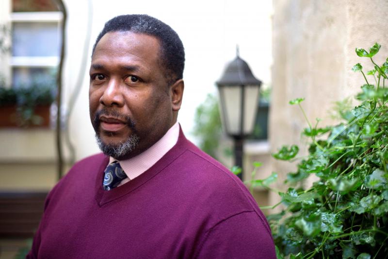 Wendell Pierce says that live audiences always "let you know if you're on the right track." But filming this new production without a live audience, he said it heightened his focus "to tell the story as clearly as possible." Pierce is pictured above in Pa Wendell Pierce says that live audiences always "let you know if you're on the right track." But filming this new production without a live audience, he said it heightened his focus "to tell the story as clearly as possible." Pierce is pictured above in Pa