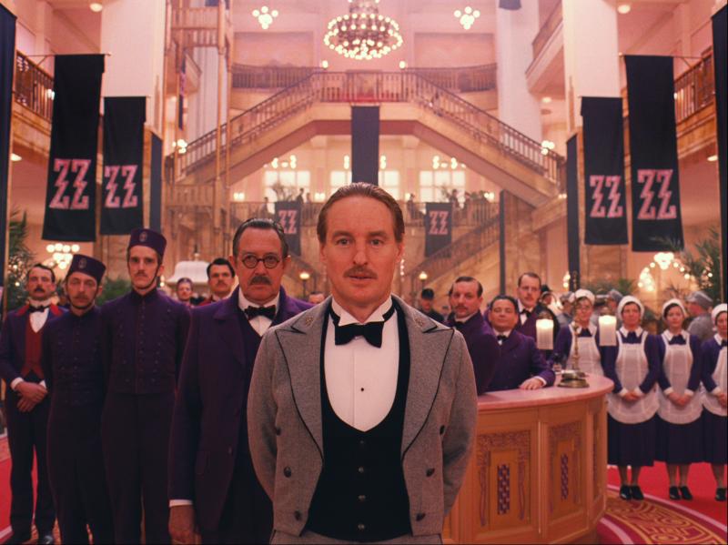 Wes Anderson shot the Grand Budapest Hotel's lobby scenes in a department store on the German-Polish border. Wes Anderson shot the Grand Budapest Hotel's lobby scenes in a department store on the German-Polish border.