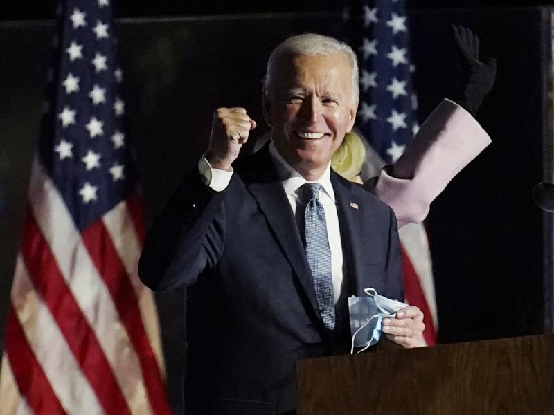 Joe Biden rallied supporters Wednesday, Nov. 4, in Wilmington, Del. Though he is now U.S. president-elect, Biden will have to await outcomes of January run-off races in the Senate to know much support he's likely to get there for his health care agenda. Joe Biden rallied supporters Wednesday, Nov. 4, in Wilmington, Del. Though he is now U.S. president-elect, Biden will have to await outcomes of January run-off races in the Senate to know much support he's likely to get there for his health care agenda.