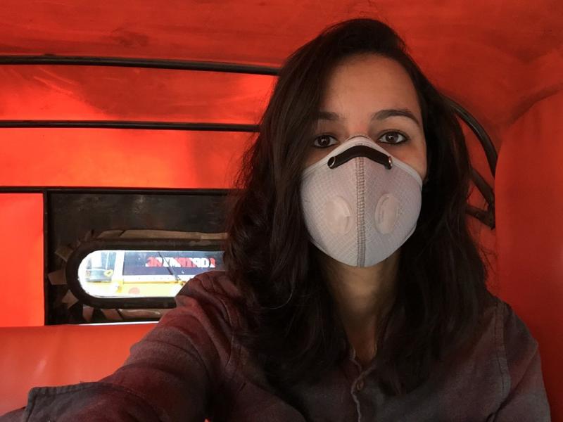 NPR producer Furkan Latif Khan doesn't like to leave her home in New Delhi without her breathing mask — although one doctor told her it might not help all that much. NPR producer Furkan Latif Khan doesn't like to leave her home in New Delhi without her breathing mask — although one doctor told her it might not help all that much.