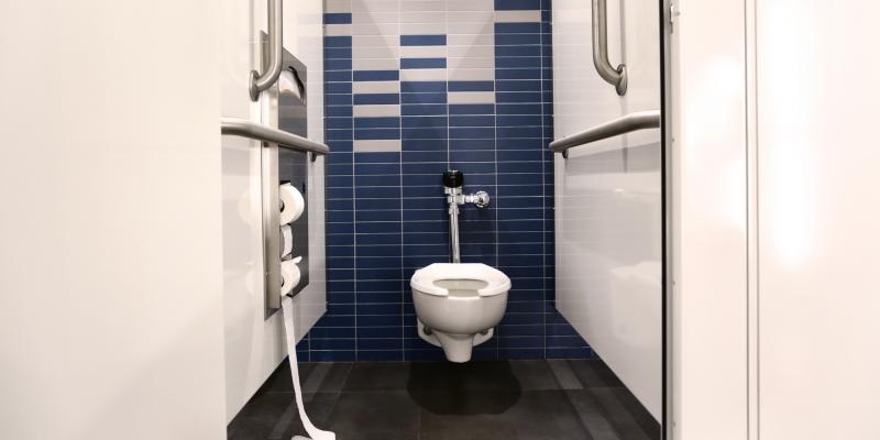 Even cleaning a bathroom daily didn't much affect the make-up of the community of microbes living there, scientists say. Even cleaning a bathroom daily didn't much affect the make-up of the community of microbes living there, scientists say.
