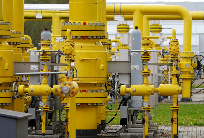 Pipes are seen at the gas transmission point in Rembelszczyzna near Warsaw, Poland, on Wednesday. Pipes are seen at the gas transmission point in Rembelszczyzna near Warsaw, Poland, on Wednesday.