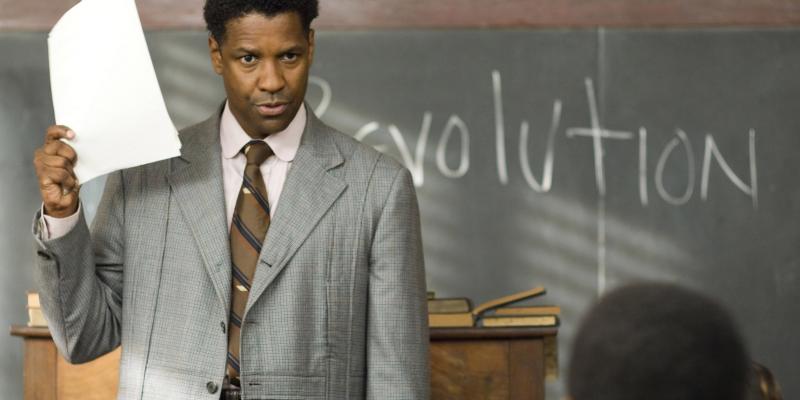 Denzel Washington in The Great Debaters. Denzel Washington in The Great Debaters.