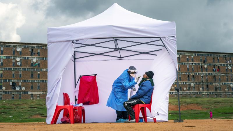 A resident from the Alexandra township gets tested for the coronavirus in 2020. A new coronavirus variant has been detected in South Africa that scientists say is a concern because of its high number of mutations and rapid spread among young people in the A resident from the Alexandra township gets tested for the coronavirus in 2020. A new coronavirus variant has been detected in South Africa that scientists say is a concern because of its high number of mutations and rapid spread among young people in the
