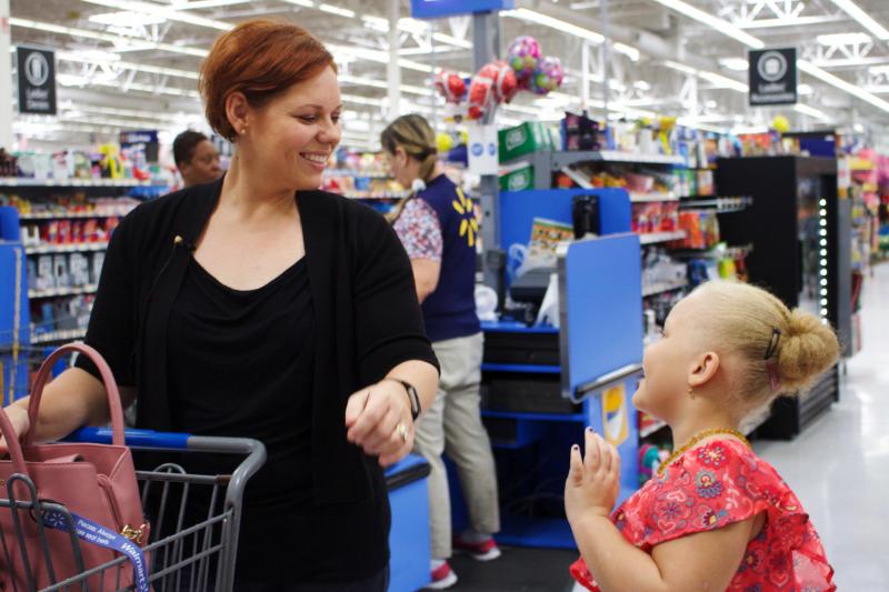 Andrea Conyers and her daughter Aviana, 7, went back-to-school shopping in Hinesville, Ga., earlier this month. Andrea Conyers and her daughter Aviana, 7, went back-to-school shopping in Hinesville, Ga., earlier this month.