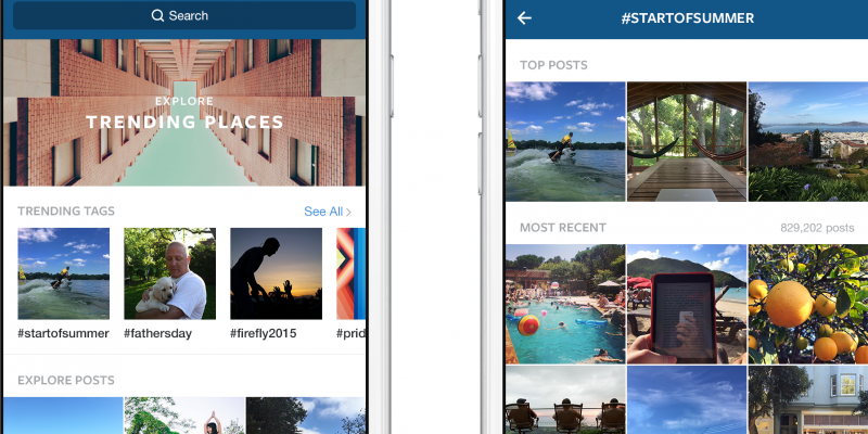 Instagram's latest update features curated photo collections and trending tags. Instagram's latest update features curated photo collections and trending tags.