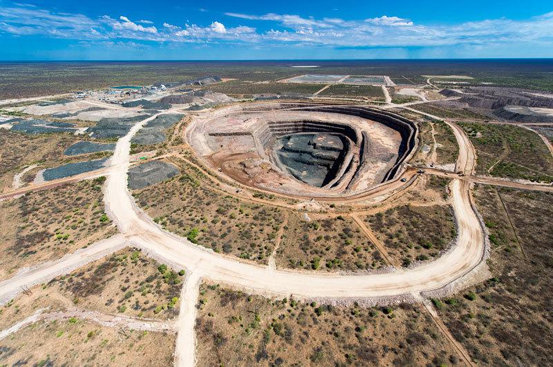 The open pit mine where the diamond was found. It's the largest uncovered in over a century. The open pit mine where the diamond was found. It's the largest uncovered in over a century.