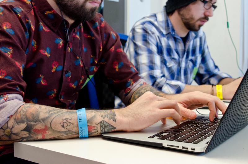 More than 550 people churned out 78 apps in one day as part of Fashion Week's "hackathon." More than 550 people churned out 78 apps in one day as part of Fashion Week's "hackathon."