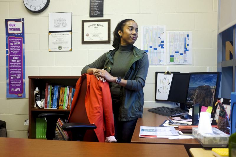 Nicole Boykins is principal at Crocker College Prep in New Orleans. The pre-K through eighth grade school is one of five schools in a program to better serve children who've been exposed to trauma. Nicole Boykins is principal at Crocker College Prep in New Orleans. The pre-K through eighth grade school is one of five schools in a program to better serve children who've been exposed to trauma.