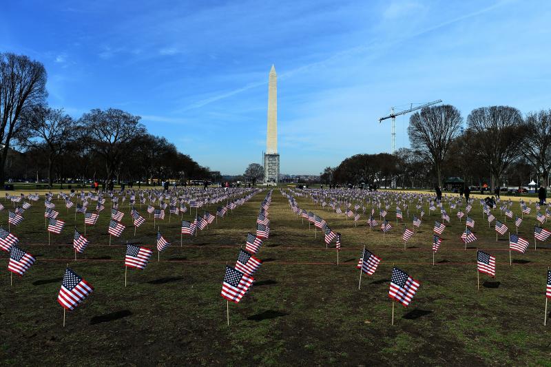 Some 1,892 American flags are installed on the National Mall in Washington, DC in 2014. The Iraq and Afghanistan veterans installed the flags to represent the 1,892 veterans and service members who committed suicide this year as part of the "We've Got You Some 1,892 American flags are installed on the National Mall in Washington, DC in 2014. The Iraq and Afghanistan veterans installed the flags to represent the 1,892 veterans and service members who committed suicide this year as part of the "We've Got You