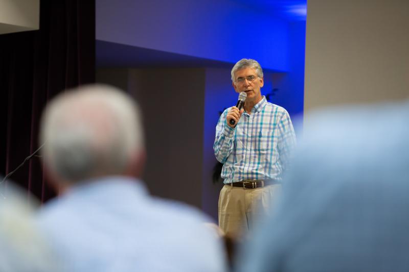 Pastor Jay Wolf leads a prayer service at First Baptist Church in Montgomery in 2019. He says he has "no idea" how many African Americans are in his congregation. "We are the body of Christ, and we need Jesus, and that's all I need to know," he says. Pastor Jay Wolf leads a prayer service at First Baptist Church in Montgomery in 2019. He says he has "no idea" how many African Americans are in his congregation. "We are the body of Christ, and we need Jesus, and that's all I need to know," he says.