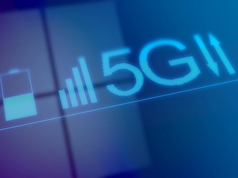 Conceptual illustration representing the new 5G mobile data network. Conceptual illustration representing the new 5G mobile data network.