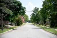 The street where the body of Jeffrey Young was found in Dallas. The street where the body of Jeffrey Young was found in Dallas.