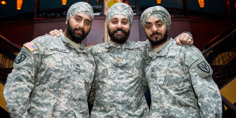 Image result for sikh man in us army