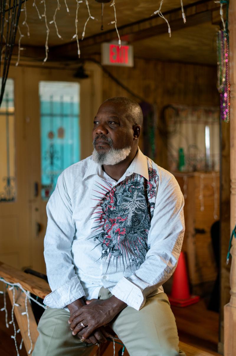 Hilton Kelley's home in Port Arthur was damaged by Hurricane Harvey. The local environmental and health activist says many Black people in the city were denied FEMA assistance to repair their homes, which he attributes to systemic racism in how the agency Hilton Kelley's home in Port Arthur was damaged by Hurricane Harvey. The local environmental and health activist says many Black people in the city were denied FEMA assistance to repair their homes, which he attributes to systemic racism in how the agency
