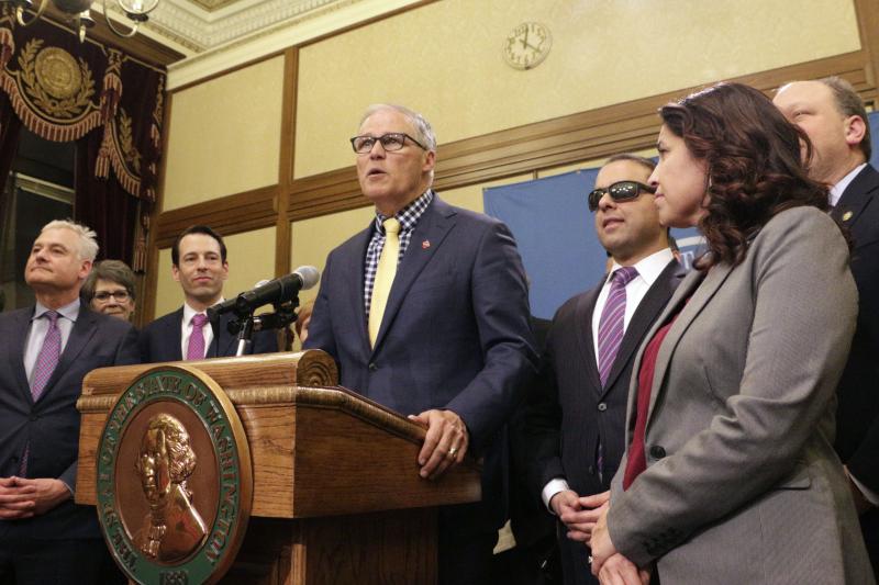Washington Gov. Jay Inslee recently signed legislation making Washington the first state to enter the private health insurance market with a universally available public option. Washington Gov. Jay Inslee recently signed legislation making Washington the first state to enter the private health insurance market with a universally available public option.