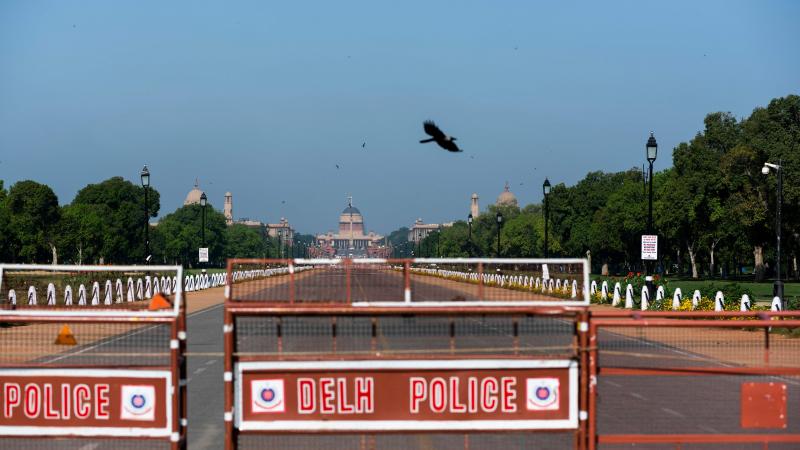 A crow flies near Rashtrapati Bhavan, the presidential palace in New Delhi, on April 2. Air quality has markedly improved in India's capital since the country's coronavirus lockdown began last month. A crow flies near Rashtrapati Bhavan, the presidential palace in New Delhi, on April 2. Air quality has markedly improved in India's capital since the country's coronavirus lockdown began last month.