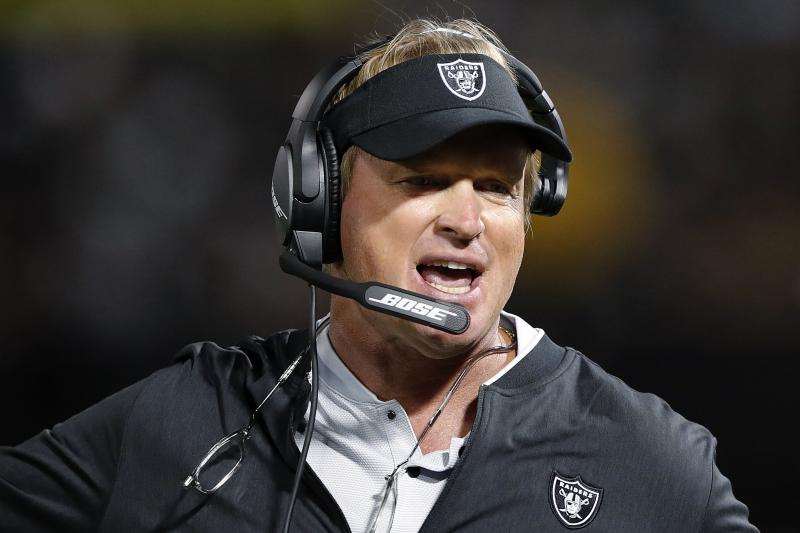 Jon Gruden resigned as coach of the Las Vegas Raiders after the publication of emails he wrote from 2011 to 2018, when he was an ESPN analyst, to then-Washington Football Team executive Bruce Allen. The messages were roundly criticized as being misogynist Jon Gruden resigned as coach of the Las Vegas Raiders after the publication of emails he wrote from 2011 to 2018, when he was an ESPN analyst, to then-Washington Football Team executive Bruce Allen. The messages were roundly criticized as being misogynist