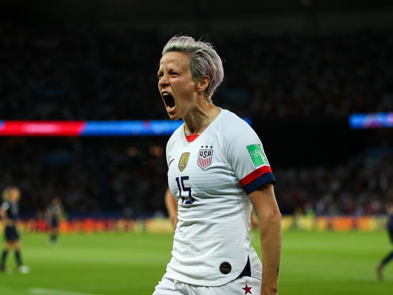 U.S. forward Megan Rapinoe celebrates after scoring her team's second goal during Friday's quarterfinal match against France. The Americans now face an England squad that brings confidence and defensive power. U.S. forward Megan Rapinoe celebrates after scoring her team's second goal during Friday's quarterfinal match against France. The Americans now face an England squad that brings confidence and defensive power.