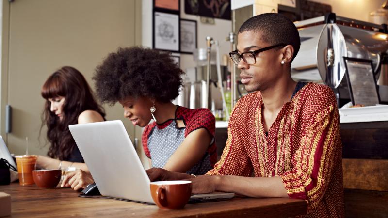 As the gig economy grows, more people are seeking temporary work spaces, and restaurants and coffee shops are seeking to cater to this need, using tech apps to help them. As the gig economy grows, more people are seeking temporary work spaces, and restaurants and coffee shops are seeking to cater to this need, using tech apps to help them.