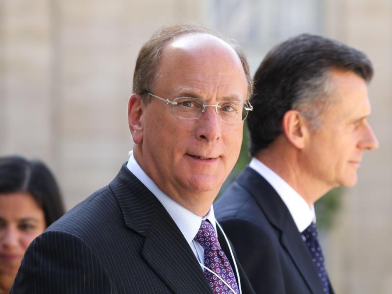 BlackRock Chairman and CEO Larry Fink, seen here in Paris in July, wrote in his annual letter to CEOs that climate change will soon cause "a significant reallocation of capital." BlackRock Chairman and CEO Larry Fink, seen here in Paris in July, wrote in his annual letter to CEOs that climate change will soon cause "a significant reallocation of capital."