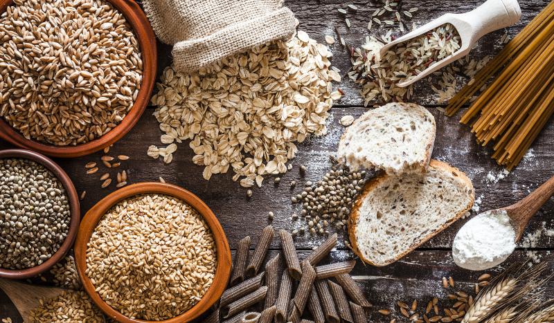 Slow carbs like whole-grain breads and pastas, oats and brown rice are rich in fiber and take more time to digest, so they don't lead to the same quick rise in blood sugar that refined carbs can cause. Slow carbs like whole-grain breads and pastas, oats and brown rice are rich in fiber and take more time to digest, so they don't lead to the same quick rise in blood sugar that refined carbs can cause.