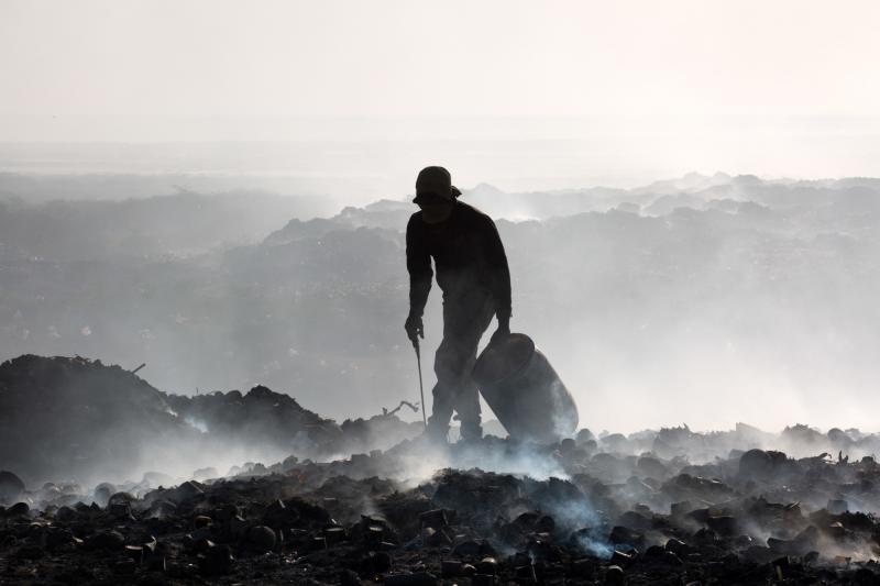 After the 2010 earthquake, NGOs dumped hundreds of thousands of gallons of raw sewage at the end of the Port-au-Prince city landfill, which borders the sea and is not lined with an impermeable material. After the 2010 earthquake, NGOs dumped hundreds of thousands of gallons of raw sewage at the end of the Port-au-Prince city landfill, which borders the sea and is not lined with an impermeable material.