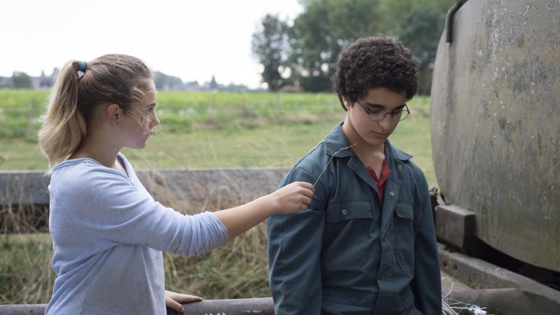 Louise (Victoria Bluck) comforts Ahmed (Idir Ben Addi) in Young Ahmed. Louise (Victoria Bluck) comforts Ahmed (Idir Ben Addi) in Young Ahmed.