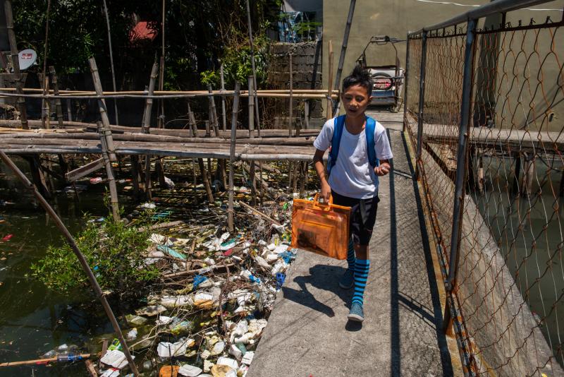 Around the globe, people are searching for ways to reduce plastic waste. Above: Dampalit, a fishing community in Manila Bay, can't keep up with a constant influx of trash. Around the globe, people are searching for ways to reduce plastic waste. Above: Dampalit, a fishing community in Manila Bay, can't keep up with a constant influx of trash.