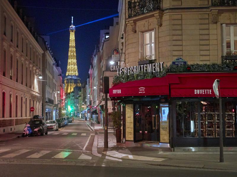 Paris is under nightly curfew, starting at 9, to curb the spread of rising coronavirus cases. Paris is under nightly curfew, starting at 9, to curb the spread of rising coronavirus cases.