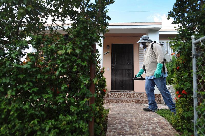 Joseph Blackman, a Miami-Dade County mosquito control inspector, at work in Miami. Mosquitoes infected with Zika are now spreading the illness in at least four different parts of the city, according to federal health officials. Joseph Blackman, a Miami-Dade County mosquito control inspector, at work in Miami. Mosquitoes infected with Zika are now spreading the illness in at least four different parts of the city, according to federal health officials.