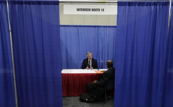A man interviews for a job in Detroit. The unemployment rate for black Americans in Michigan was 18.7 percent in 2012, more that twice the rate for whites in the state. A man interviews for a job in Detroit. The unemployment rate for black Americans in Michigan was 18.7 percent in 2012, more that twice the rate for whites in the state.