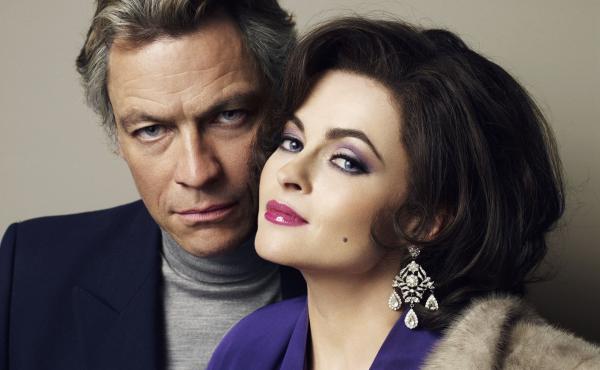 Dominic West and Helena Bonham Carter star as Richard Burton and Elizabeth Taylor in Burton and Taylor, a new made-for-TV movie from BBC America. Dominic West and Helena Bonham Carter star as Richard Burton and Elizabeth Taylor in Burton and Taylor, a new made-for-TV movie from BBC America.